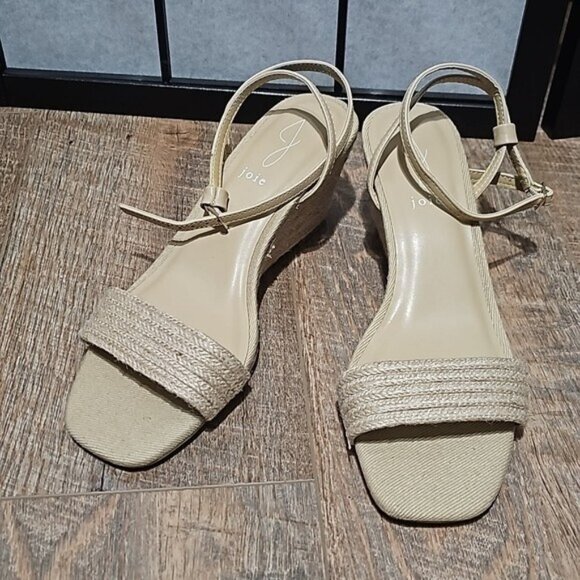 Joie Shoes - Joie Lila Beige Strappy Wedge Heels Size 9.5